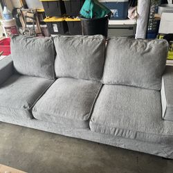 Grey 3 Seater Sofa 