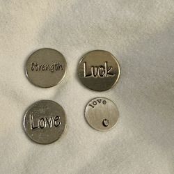 Lot of 4 Origami Owl Locket Plates