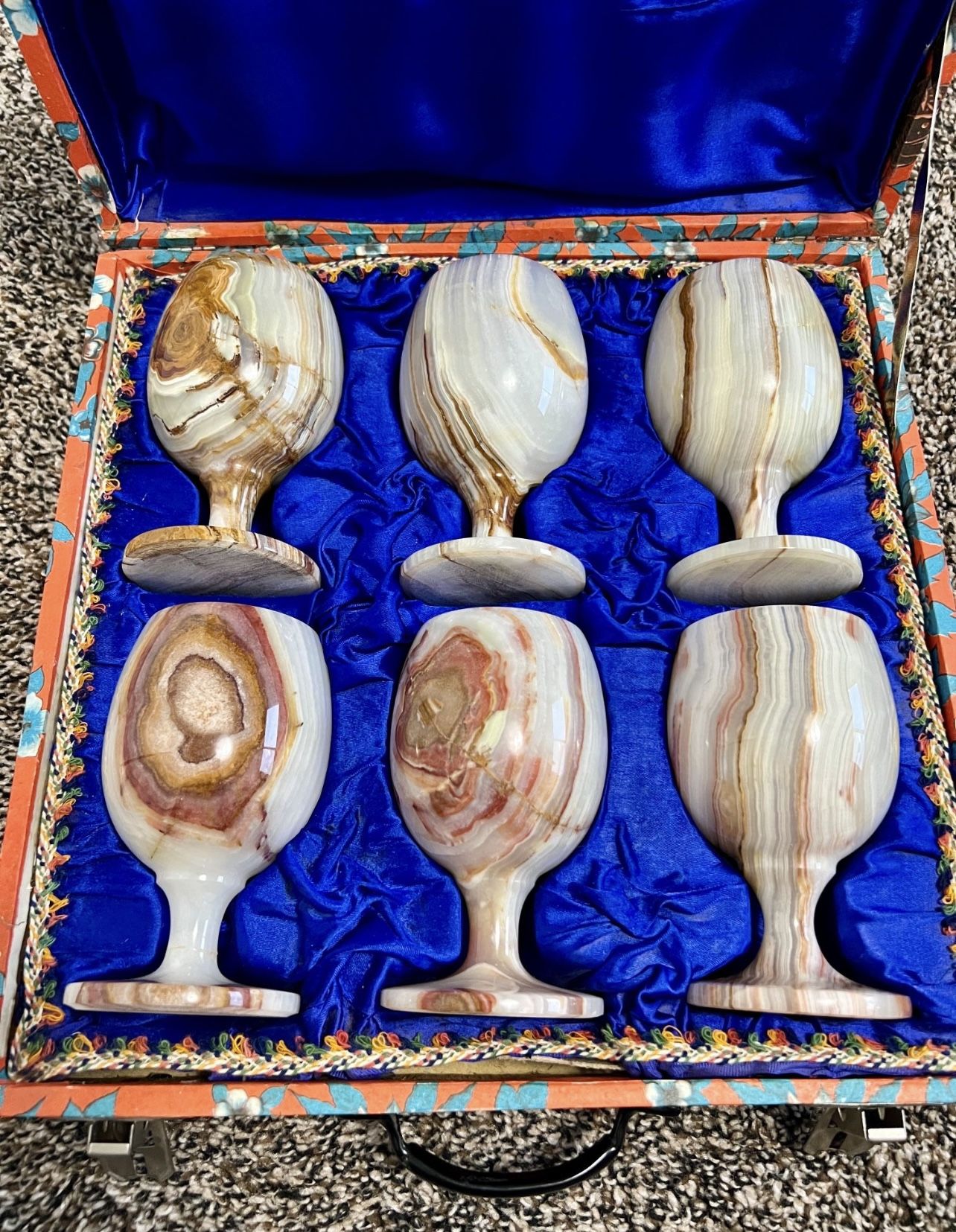 onyx wine goblets