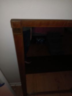 1950s Portuguese Mirror,carved sides, with 6 flathead original Wood Screws nNrackets