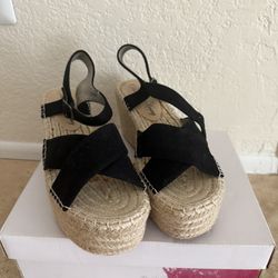 Black Wedges - Size 8.5
