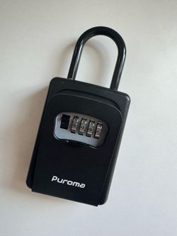 Puroma Key Lock Box - Resettable Combination Lockbox, Portable