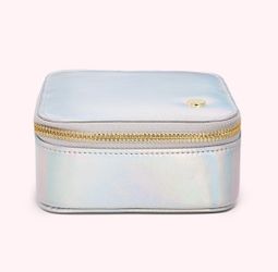 Stoney Clover Shimmer Mini Jewelry Box Silver Iridescent - New Without Tags