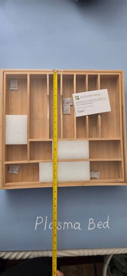 Kitchen Edge Bamboo Drawer Organizer
