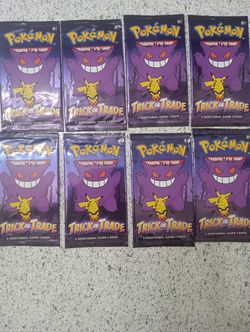 Pokemon Trick Or Trade Booster Pack Lot Of 8 Sealed