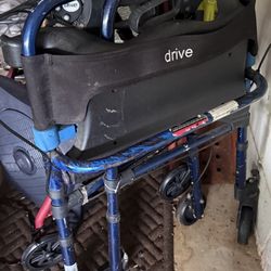 The image shows a Drive Medical Clever Lite Rollator Walker, 