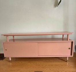 Camylle TV Stand for TVs up to 70"Blush Pink/Gold