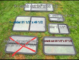 5 Rv, Motor Home, Fifth Wheel, Camper Windows 20$ Each All For 100$