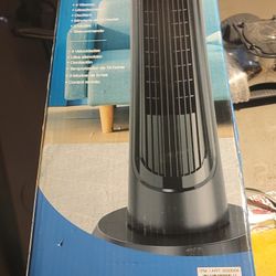 NEW OmniBreeze, Oscillating Tower Fan w Multi Speed + Remote Control