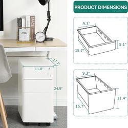 White File Cabinet Metal