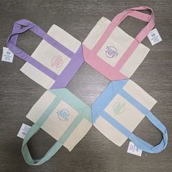 Trader Joe’s Mini Pastel Canvas Tote Bag - Limited Edition! Brand New, Authentic