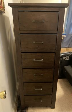 Amish Handcrafted 100% Solid Rustic Brown Maple 6-Drawer Lingerie Chest/ Tall dresser