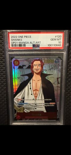 Shanks OP01 MANGA PSA 10