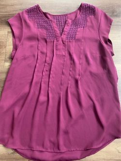 Maroon blouse