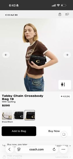 Coach Tabby Chain Crossbody Bag 19
