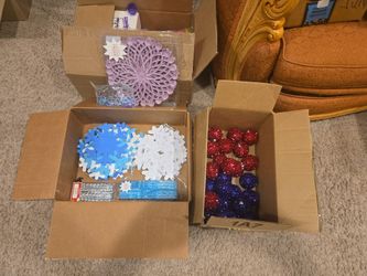 Frozen Colored winter decor