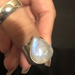 Sterling Silver Moonstone Ring