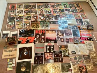 1975-80 KISS Memorabilia Records, Frehley JSA Certified Autograph, KISS Army Ephemera, Posters, PressKits, Magazines etc.