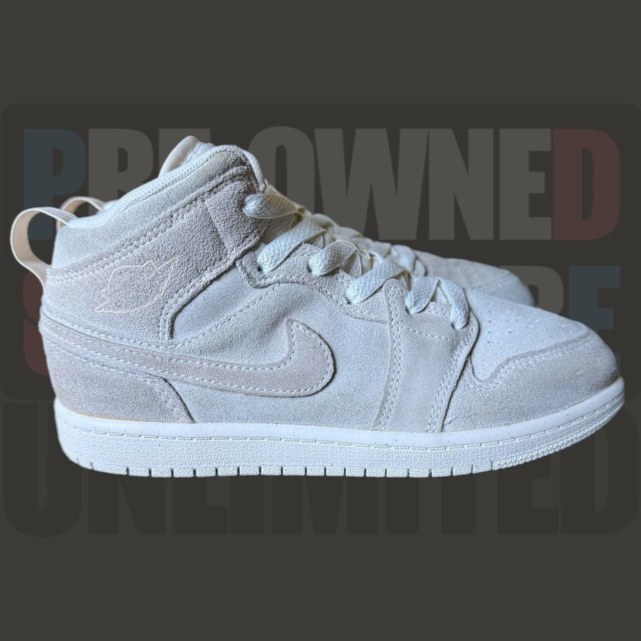 Kid’s Jordan Retro 1 Mid SE Craft ‘Pale Ivory’