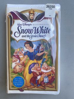 New Sealed VHS WALT DISNEY SNOW WHITE AND THE SEVEN DWARFS