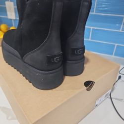 Uggs New New Black Short Boots  Size 8 