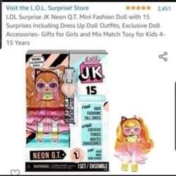 New L.O.L SURPRISE Lol Surprise Mini Fashion Doll Neon Q.T. series 1 Muneca Nueva De Nina 