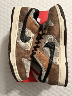 Nike Dunk Low PRM - https://offerup.com/redirect/?o=Q08uSlA= Brown Snakeskin - Size 12