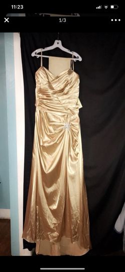 New gold XL party dress-never used