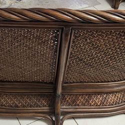 Beautiful Wood Frame Loveseat and Sofa / Couch