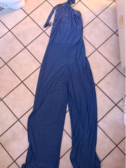 Blue jumpsuit
