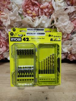 RYOBI
Drill & Drive Set with Titanium Bits and Drive Bits (42-Pieces)
