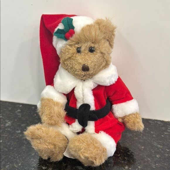Vintage Russ Santa Bear With Santa Hat 9&quot; 