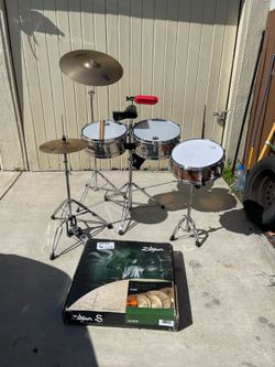 Timbales Tito puente special edition w/ splash cymbals and snatch drum