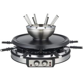 GIVENEU Raclette Grill & Fondue Set - NEW