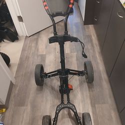 Four-wheel golf caddy