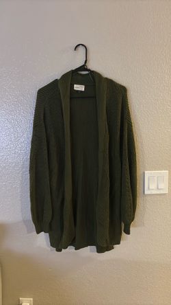 Women’s green cardigan