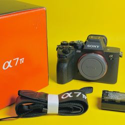 Sony Alpha 7 IV (A7IV) 33.0MP Mirrorless Camera - Black (Body Only) - Mint Cond.
