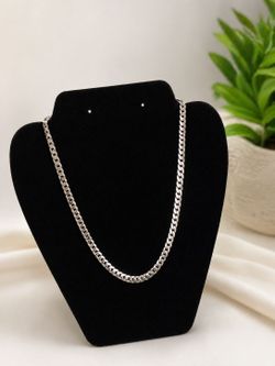 Men's sterling silver 20 inch cuban Link chain