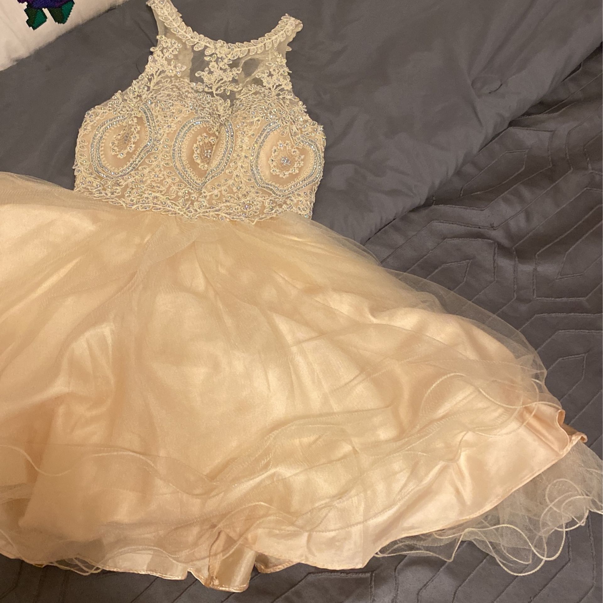 black dress gold trim Black Gold Sequin Strapless Prom Dress with Scarf SL30237 main image 0