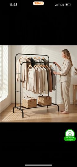 Parallel bars clothes rack