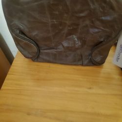 Men's Brown Leather Travel Bag 