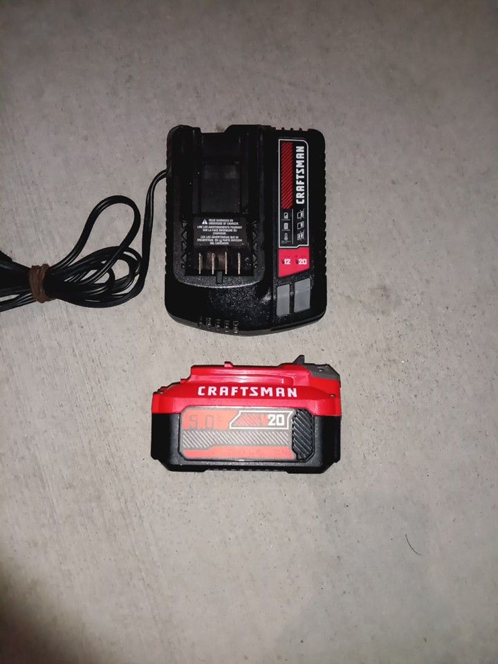 LOWEST PRICE! Craftsman CMCB205 20V 5AH Battery and Charger 2 Available