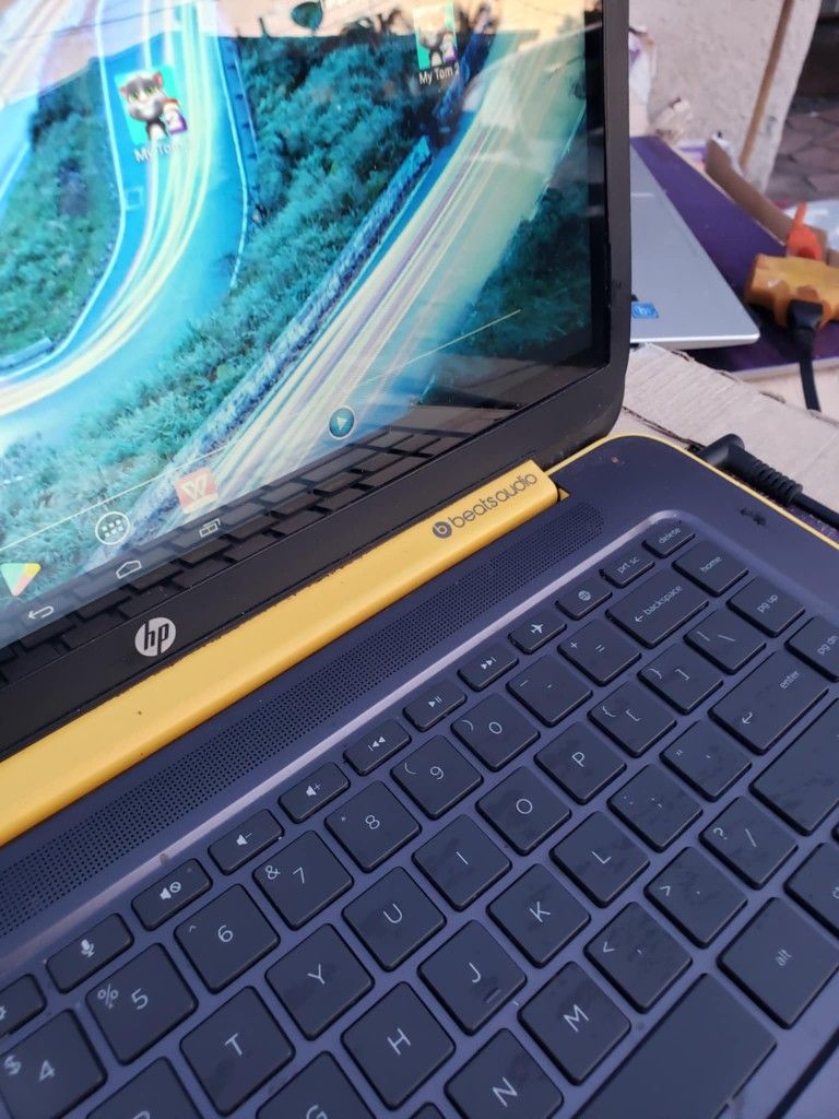Power By Android Like Galaxy Phone. No windows or Chromebook. This is limited edition studios beats audio HP computer Laptop Touchscreen has games ins