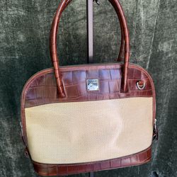 Dooney & Bourke Faux Alligator Purse Satchel Handbag 