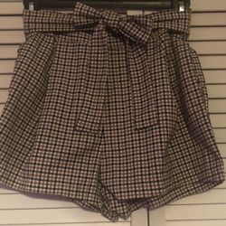H & M Plaid Pattern Shorts Size 2