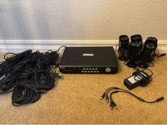 Swann 8-Channel H.264 DVR Security Camera System – 5 Cameras, Hard Drive, Cables & Power Supply