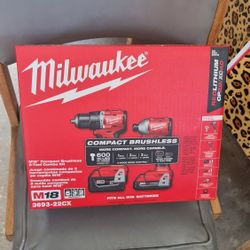 Milwaukee 3693-22CX M18 18V 2 Compact Brushless Cordless Tool Combo Kit