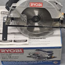 Ryobi Circular Saw 7 1/4 in. With Laser