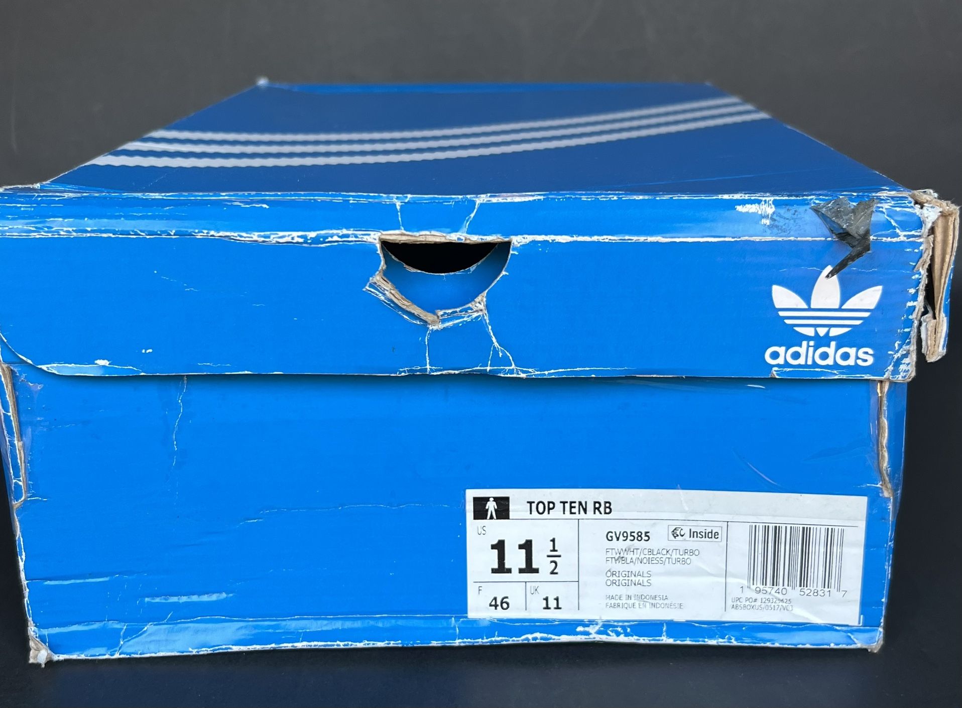 Adidas Men's Originals Top Ten RB HI Casual White Sneakers US