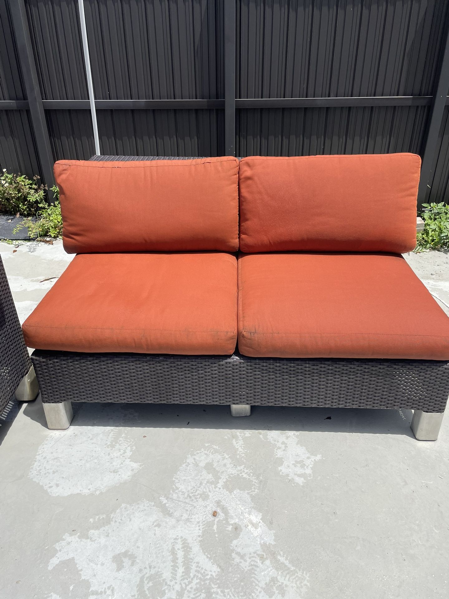 Outdoor Wicker Sofa Set